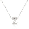 Avera Micro-Pave Initial Z Pendant in Sterling Silver