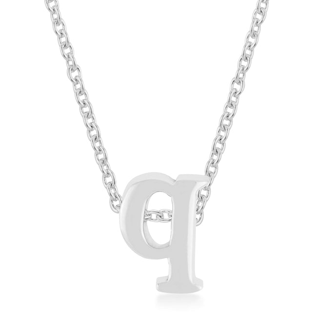 Avera Finish Initial Q Pendant In Sterling Silver by Avera Group
