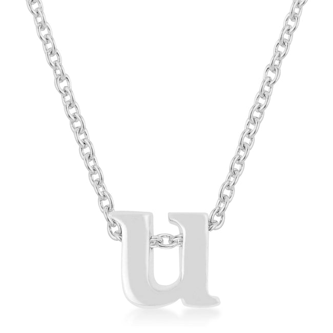 Avera Finish Initial U Pendant In Polished Silver by Avera Group