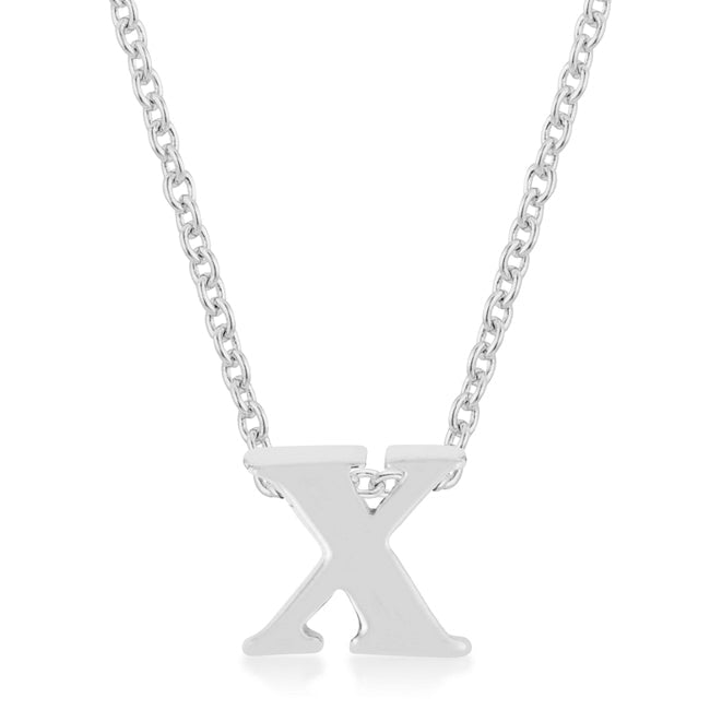 Avera Finish Initial X Pendant In Polished Sterling Silver by Avera Group