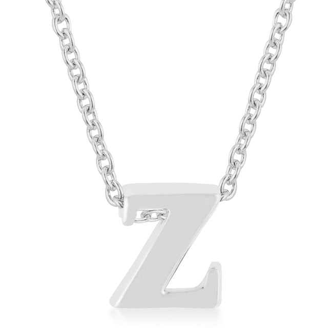 Avera Finish Initial Z Pendant in Polished Sterling Silver by Avera Group