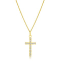 Avera Minimalist Simple Cross Pendant Necklace in Gold by Avera Group