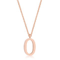 Avera Elaina Stainless Steel O Initial Necklace Gold by Avera Group
