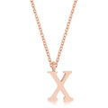 Avera Elaina Stainless Steel X Initial Necklace by Avera Group