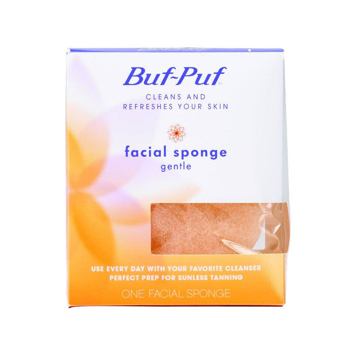 Buf-Puf Gentle Facial Sponge, Daily Deep Cleansing & Exfoliating Sponge for Normal to Dry Skin, 1 Count by Pasteur Pharmacy