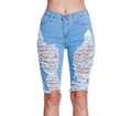 {{P1719}} Distressed Bermuda Shorts - {2 Colors Available} by The House of Stylez