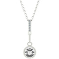 Avera Minimalist Teardrop Pendant Necklace in Sterling Silver by Avera Group