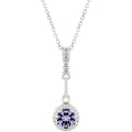 Avera Minimalist Teardrop Pendant Necklace in Sterling Silver by Avera Group