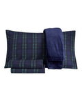 Sanders Holiday Microfiber 5 PC Full Sheet Set With Throw Bedding by Vanessa Jane