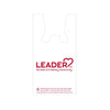 Leader Plastic T-Shirt Carryout Bags, 12" x 7" x 23", 1,000 Count Bulk Case