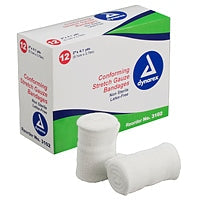 Conforming Gauze Roll 2" x 4.1 yds with Absorbent Pads by Pasteur Pharmacy