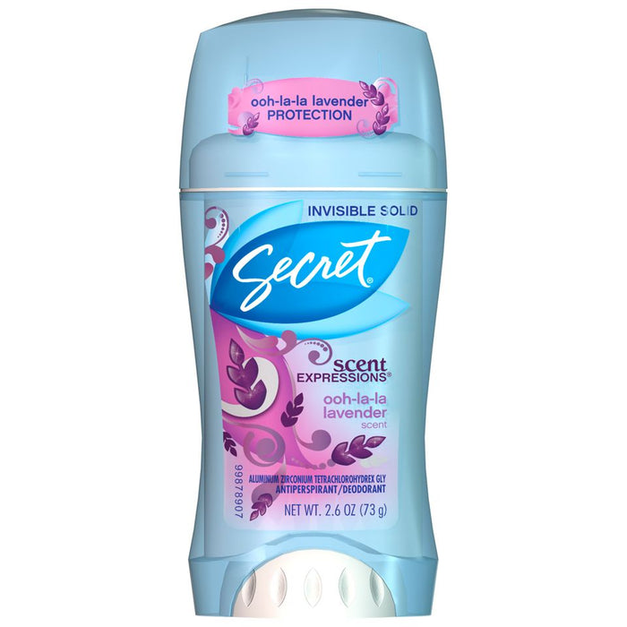 Secret Fresh Invisible Solid Antiperspirant And Deodorant, Lavender Scent, 2.6 Oz by Pasteur Pharmacy