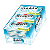 Trident White Sugar Free Gum – Wintergreen Flavor – 9 Packs of 16 Pieces (144 Total Pieces) by Pasteur Pharmacy