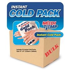Instant Cold Pack 20-Pack: Quick Activation Ice Packs for Emergency & Travel by Pasteur Pharmacy