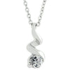 James Avery Finish Twist Pendant in Polished Sterling Silver