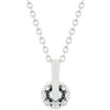 Avera Classic Solitaire Cubic Zirconia Pendant Necklace