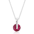 Avera Classic Solitaire Cubic Zirconia Pendant Necklace by Avera Group