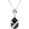 Avera Wrapped Amethyst Cubic Zirconia Pendant Necklace