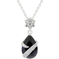 Avera Wrapped Amethyst Cubic Zirconia Pendant Necklace by Avera Group