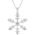 Avera Winter Elegance Snowflake Pendant in Sterling Silver by Avera Group