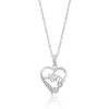Avera #1 Mom Heart Pendant In Sterling Silver