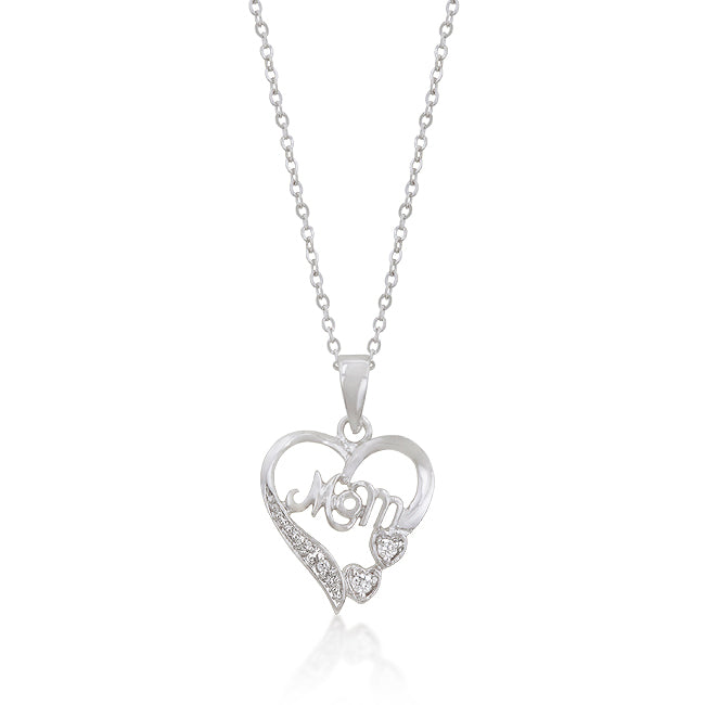 Avera #1 Mom Heart Pendant In Sterling Silver by Avera Group