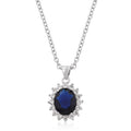 Avera Royal Wedding Pendant Elegant Blue Keepsake Necklace by Avera Group