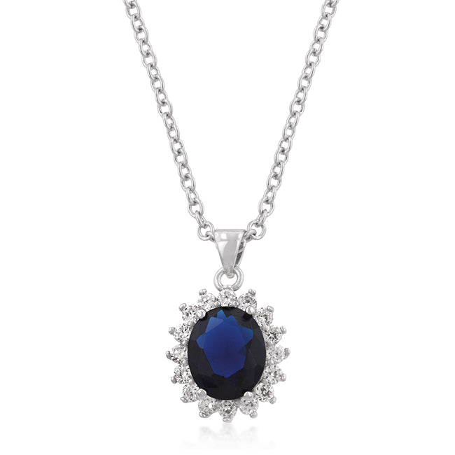 Avera Royal Wedding Pendant Elegant Blue Keepsake Necklace by Avera Group