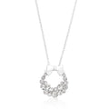 Avera Holiday Wreath Crystal Pendant Necklace in Gold by Avera Group