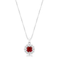 Avera Bella Bridal Pendant Necklace In Sterling Silver by Avera Group