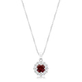 Avera Bella Bridal Pendant Necklace In Sterling Silver by Avera Group