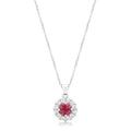 Avera Bella Bridal Pendant Necklace In Sterling Silver by Avera Group