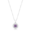 Avera Bella Bridal Pendant Necklace In Sterling Silver by Avera Group