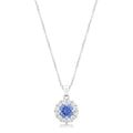 Avera Bella Bridal Pendant Necklace In Sterling Silver by Avera Group