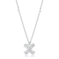 Avera Timeless Pave Necklace In Sterling Silver by Avera Group