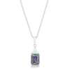 Avera Classic Mystic Cubic Zirconia Drop Necklace