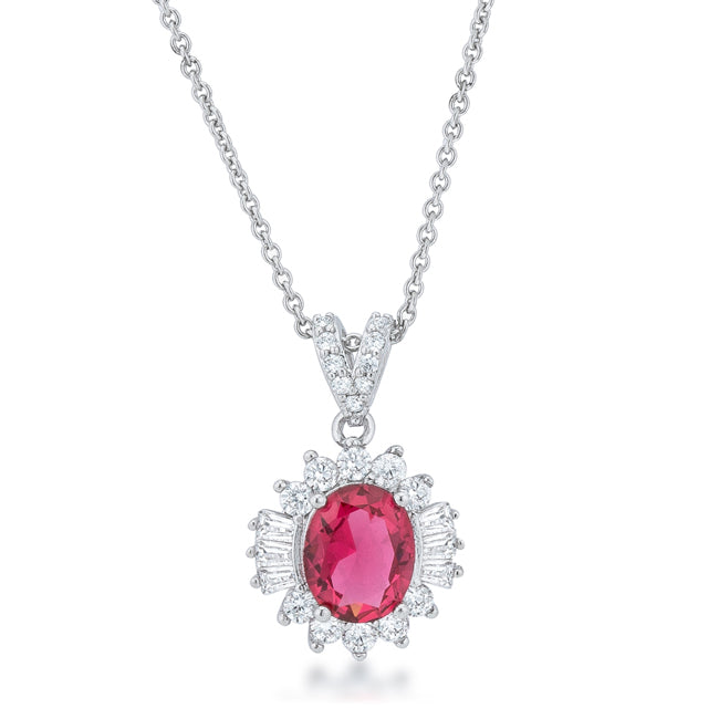 Avera Chrisalee 3.2ct Cubic Zirconia Classic Drop Necklace by Avera Group