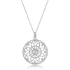 Avera 1.4 Ct Pendant Necklace With Interlocking Circles And Cubic Zirconia