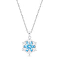 Avera Brilliant Marquise Snowflake Pendant in Sterling Silver by Avera Group