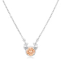 Avera Reversible Cubic Zirconia Reindeer Pendant Necklace by Avera Group
