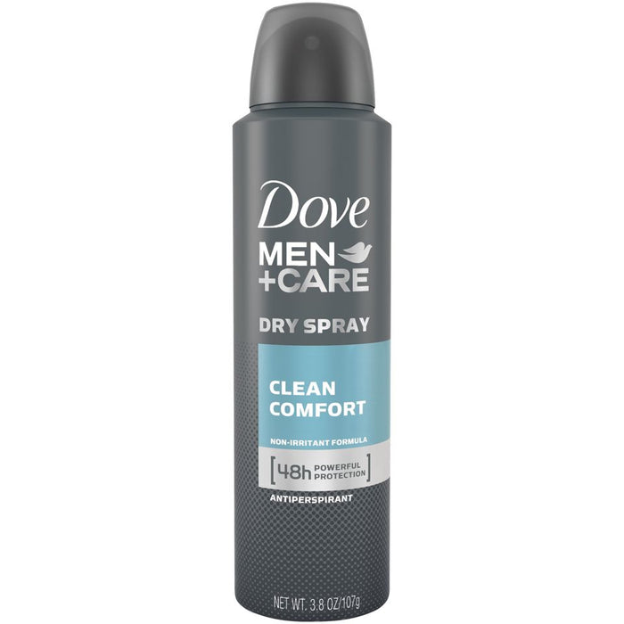 Dove Men + Care Dry Spray Antiperspirant, Clean Comfort 3.8 Oz by Pasteur Pharmacy