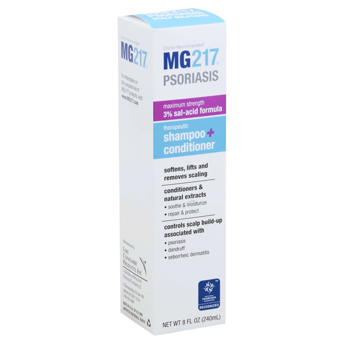 Mg217 Psoriasis Shampoo And Conditioner With Salicylic Acid, Therapeutic Scalp Treatment, 8fl Oz by Pasteur Pharmacy