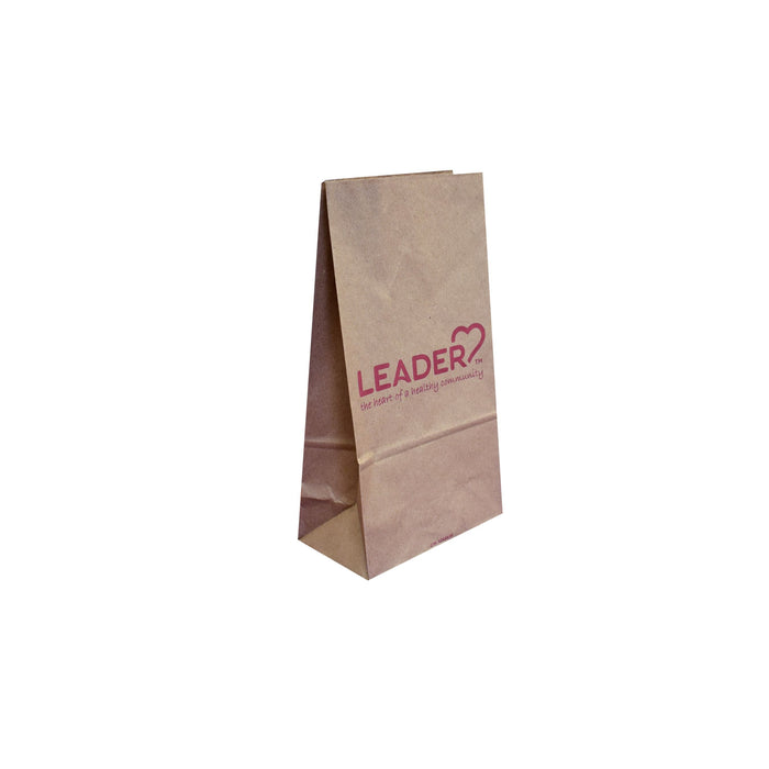 Leader paper flat bottom bag 12 lbs 7 x 4.25 x 13.5 in. 1,000 ct , bags by Pasteur Pharmacy