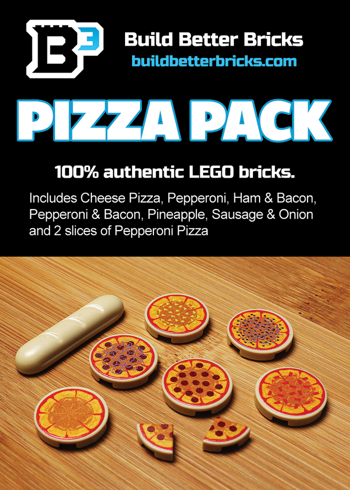 Pizza Pack made using LEGO parts - B3 Customs by B3 Customs
