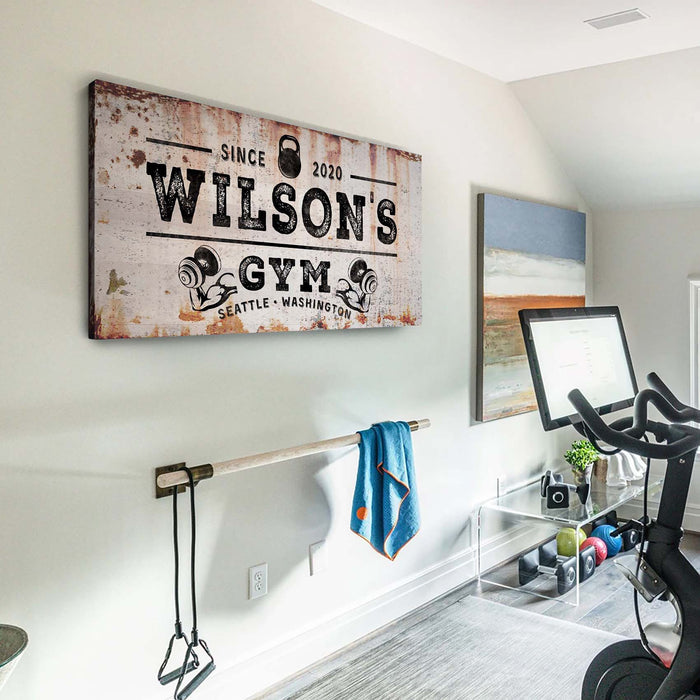 Gym Sign VI by Tailored Canvases