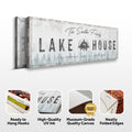 Family Lake House Sign II by Tailored Canvases