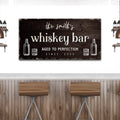 Custom Bar Signs for Home Bar: Perfect Man Cave Wall Decor and Perfect Unique Gift For Husband by Tailored Canvases