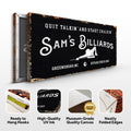 Billiards Room Sign by Tailored Canvases
