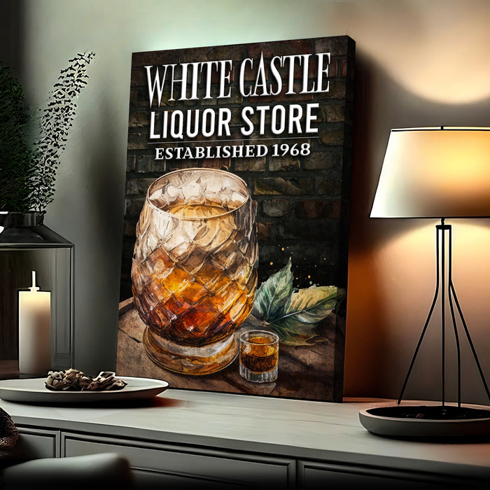 Liquor Store Sign III | Customizable Canvas by Tailored Canvases