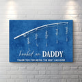 Hooked On Daddy Father's Day Gift Sign by Tailored Canvases